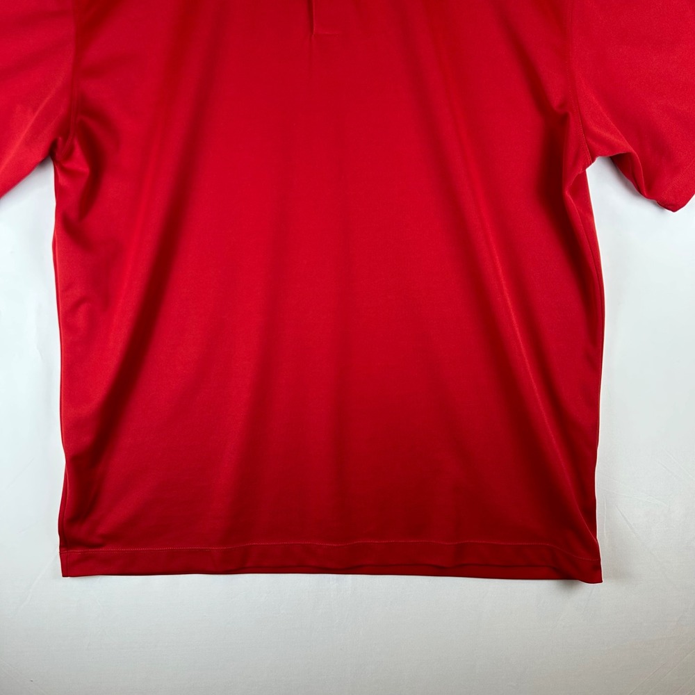 Nike Golf Dri-FIT Men's Red Polo Shirt Short Sleeve Performance XL - Picture 7 of 10